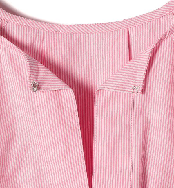 SHIPS for women「〈手洗い可能〉ストライプ バルーン ブラウス」|シャツ・ブラウス|