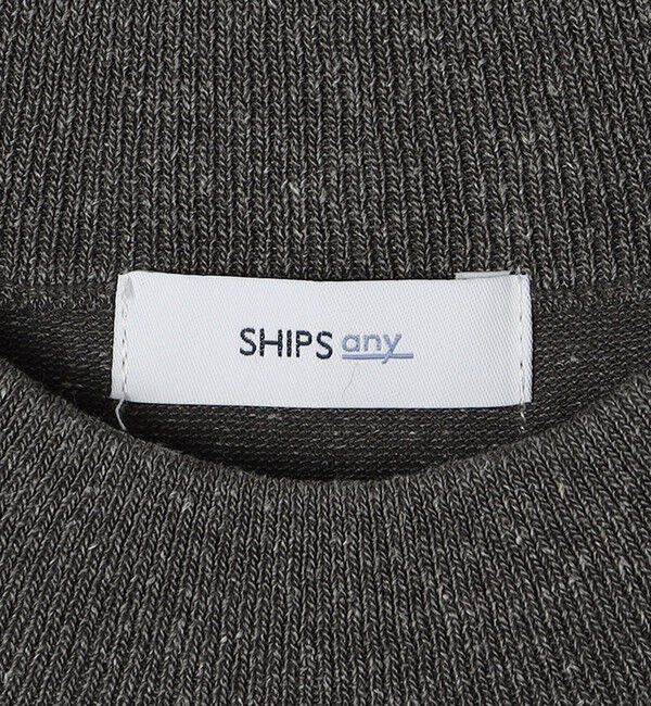 SHIPS any「SHIPS any:〈接触冷感〉ハイゲージリネン ミックス サマーニット モックネック Tシャツ◇」|Tシャツ・カットソー|