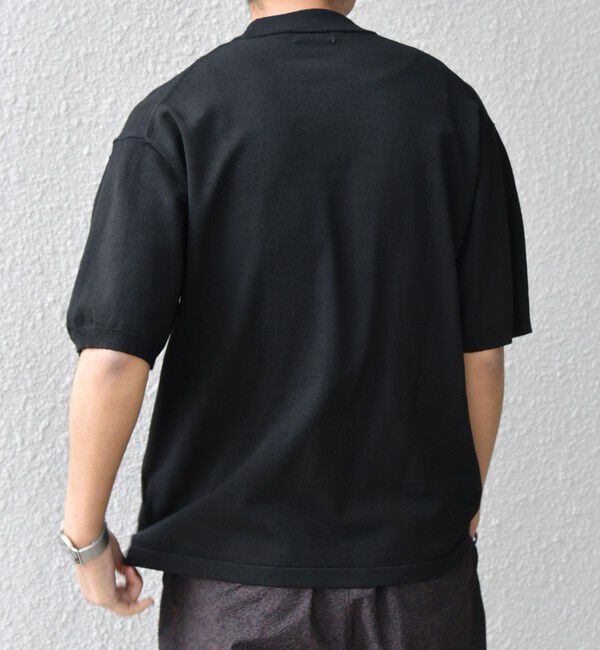 SHIPS any「SHIPS any:〈接触冷感〉ハイゲージリネン ミックス サマーニット モックネック Tシャツ◇」|Tシャツ・カットソー|