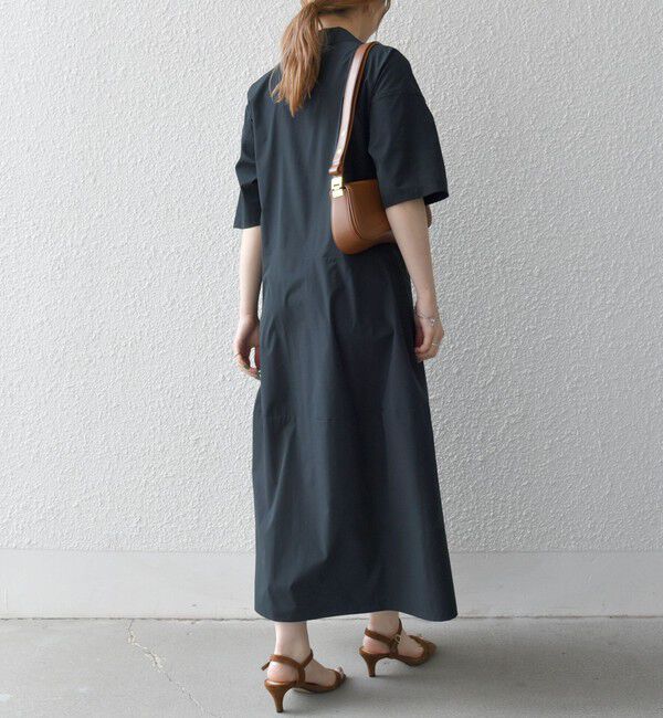 SHIPS any「SHIPS any:〈洗濯機可能〉タイプライター ボリューム シャツ ワンピース」|ワンピース|