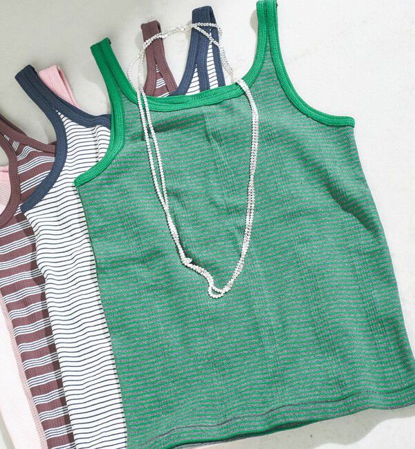 SHIPS for women「【SHIPS別注】〈洗濯機可能〉miller:タンクトップ」|タンクトップ|グリーン