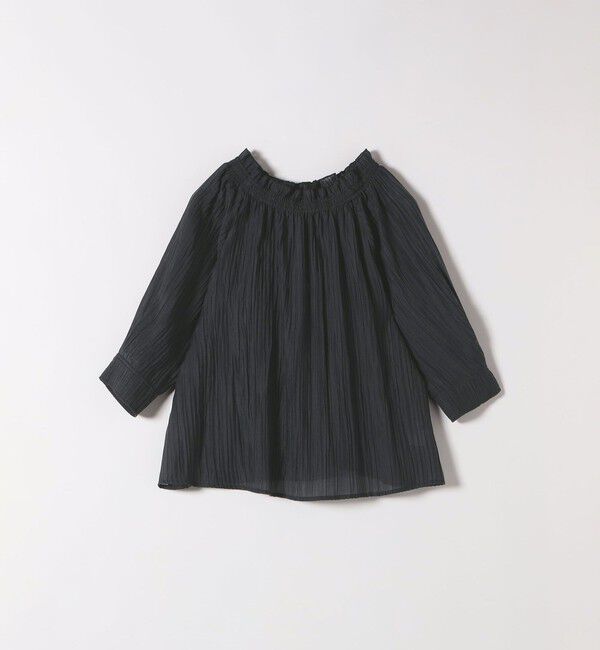 SHIPS any「SHIPS any:〈洗濯機可能〉ピンタック ジャカード ギャザー ブラウス」|シャツ・ブラウス|