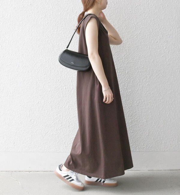 SHIPS any「SHIPS any:〈洗濯機可能〉USAコットン ヘンリーネック Aライン ワンピース」|ワンピース|