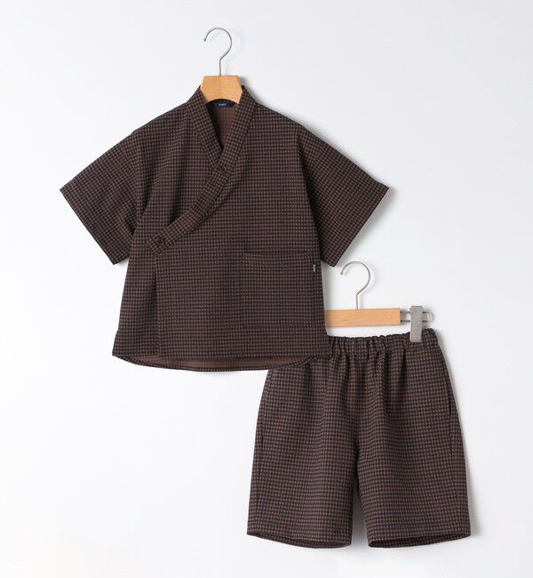 SHIPS KIDS「SHIPS KIDS:100～130cm /〈吸水速乾/UVカット〉チェック 甚平」|その他|