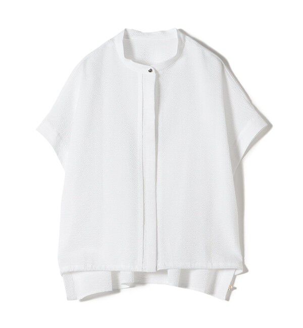 SHIPS for women「《一部追加予約》〈手洗い可能〉サッカー 裾 ドロスト ドルマン ブラウス」|シャツ・ブラウス|