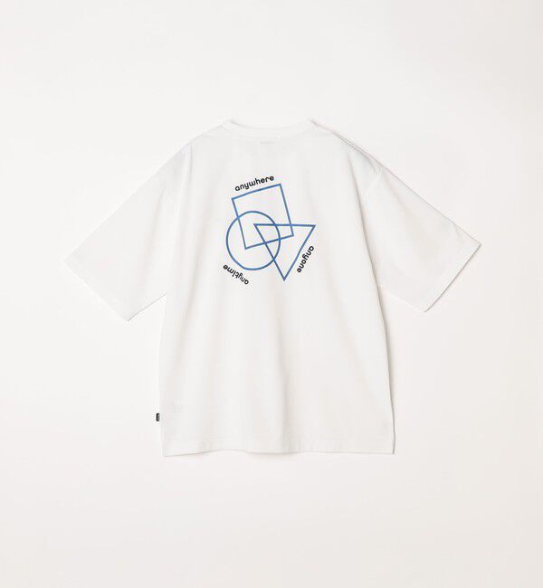 SHIPS any「SHIPS any:〈撥水加工〉Teflon EcoElite(TM) 刺繍 バックプリント ロゴ Tシャツ◇」|Tシャツ・カットソー|