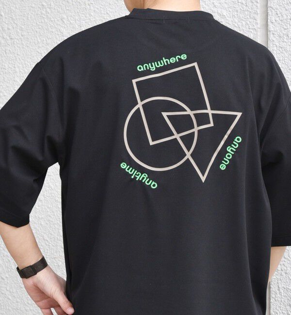 SHIPS any「SHIPS any:〈撥水加工〉Teflon EcoElite(TM) 刺繍 バックプリント ロゴ Tシャツ◇」|Tシャツ・カットソー|