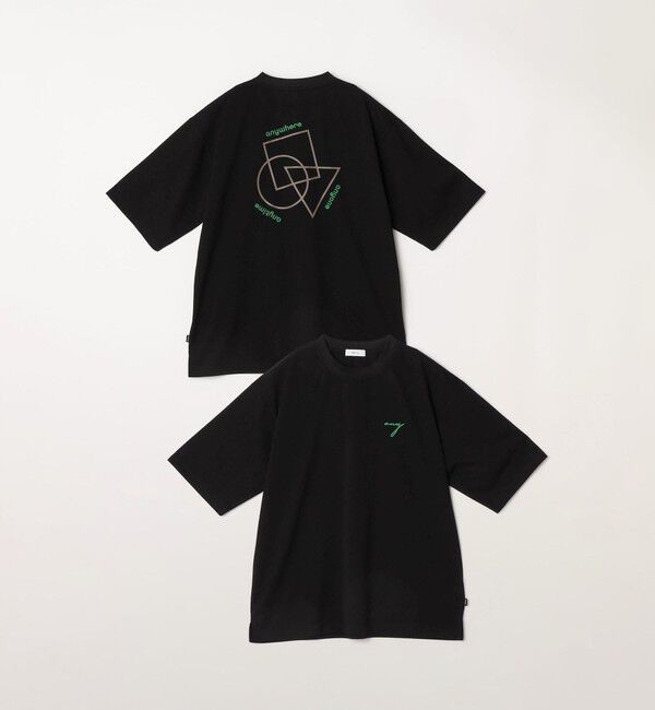 SHIPS any「SHIPS any:〈撥水加工〉Teflon EcoElite(TM) 刺繍 バックプリント ロゴ Tシャツ◇」|Tシャツ・カットソー|