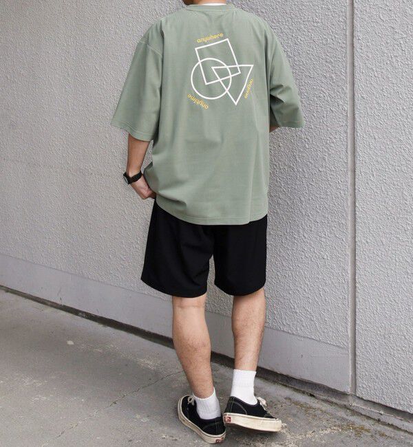 SHIPS any「SHIPS any:〈撥水加工〉Teflon EcoElite(TM) 刺繍 バックプリント ロゴ Tシャツ◇」|Tシャツ・カットソー|