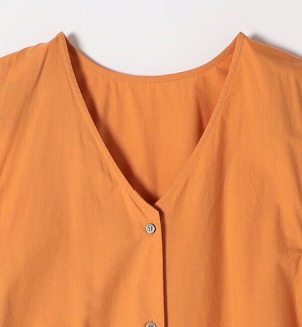 SHIPS any「SHIPS any:〈洗濯機可能〉ポプリン Vネック Aライン ノースリーブ ワンピース」|ワンピース|