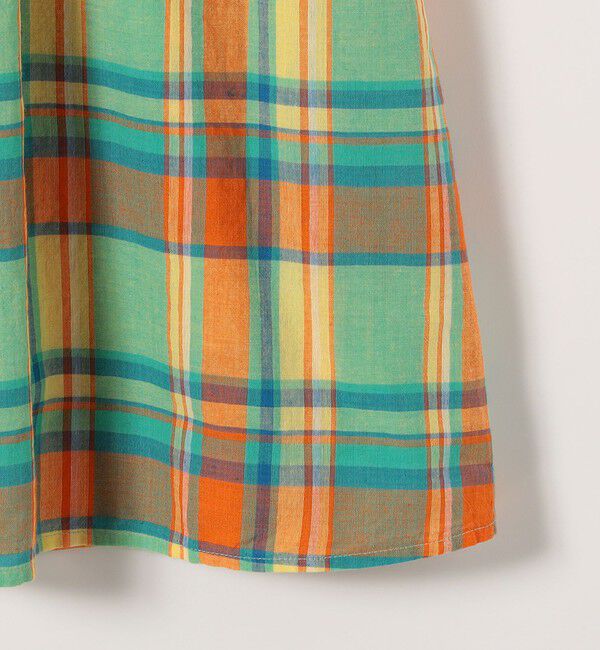 SHIPS any「SHIPS any:〈洗濯機可能〉マドラス チェック ノースリーブ ワンピース」|ワンピース|