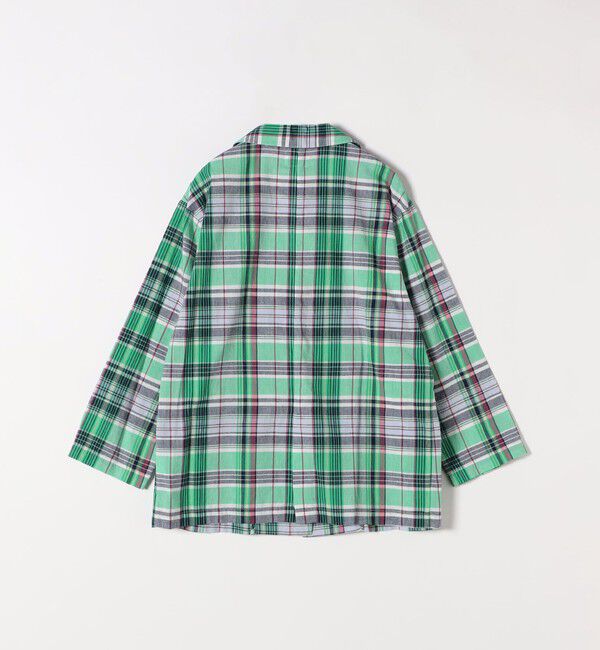 SHIPS any「SHIPS any:〈洗濯機可能〉マドラス チェック テーラード シャツ ジャケット」|テーラードジャケット|