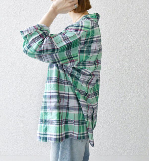 SHIPS any「SHIPS any:〈洗濯機可能〉マドラス チェック テーラード シャツ ジャケット」|テーラードジャケット|