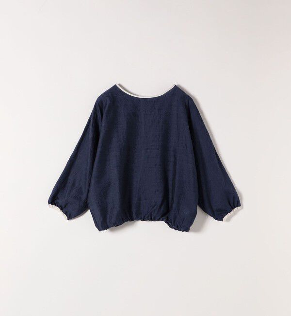 SHIPS any「《追加予約》SHIPS any:〈洗濯機可能〉フラワー ジャカード ドルマン パイピング ブラウス」|シャツ・ブラウス|