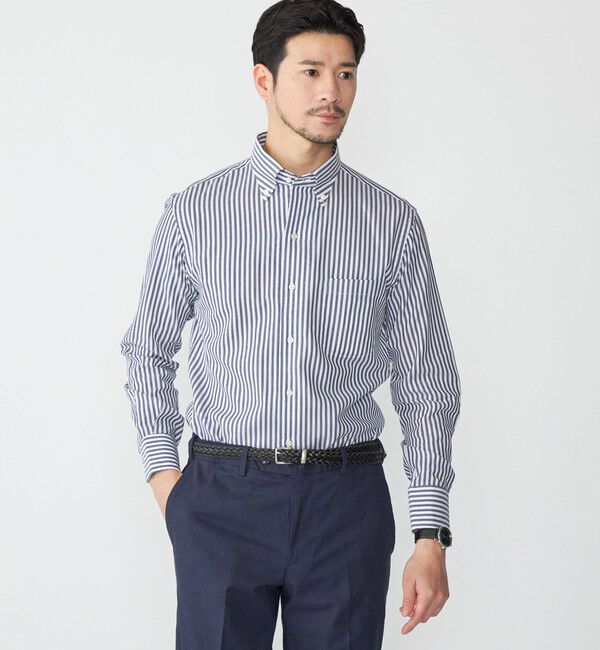 SHIPS「SHIPS: イタリアン ボタンダウン パナマ ロンドンストライプ シャツ」|シャツ・ブラウス|
