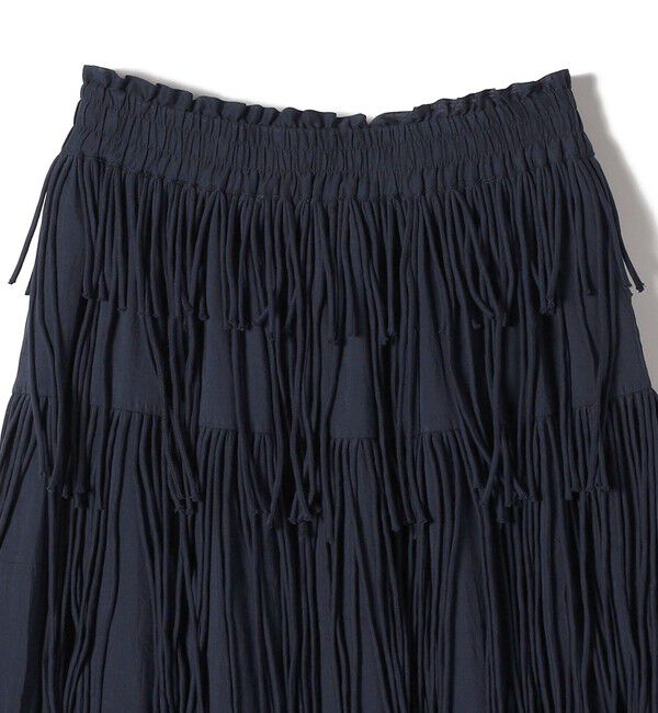 SHIPS for women「【SHIPS別注】crinkle crinkle crinkle:フリンジ スカート」|スカート|