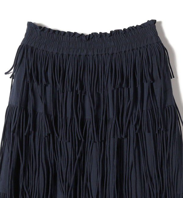 SHIPS for women「【SHIPS別注】crinkle crinkle crinkle:フリンジ スカート」|スカート|