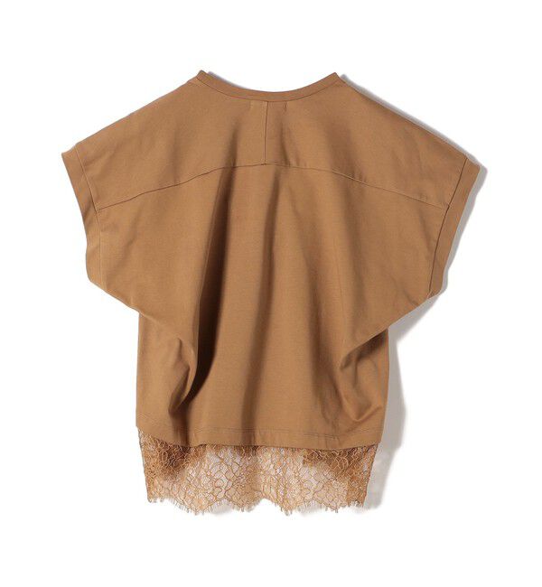 SHIPS for women「【WEB限定】〈手洗い可能〉裾 レース コンビ プルオーバー」|Tシャツ・カットソー|
