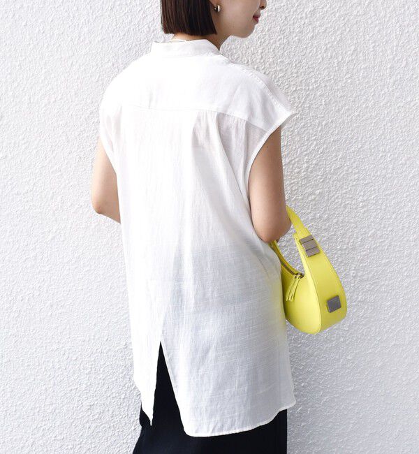 SHIPS for women「【WEB限定】〈手洗い可能〉サイド ボタン バック レイヤード ブラウス」|シャツ・ブラウス|