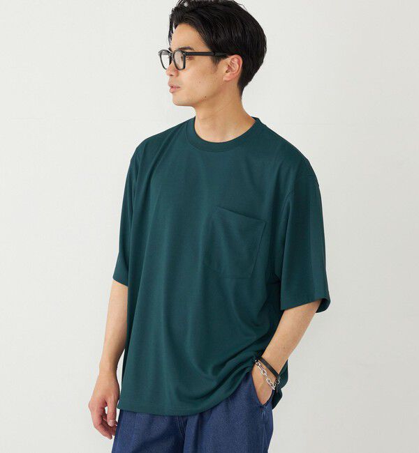 SHIPS Colors 「SHIPS Colors:〈吸水速乾・汗染み防止・UVカット〉クイック ドライ Tシャツ」|Tシャツ・カットソー|グリーン