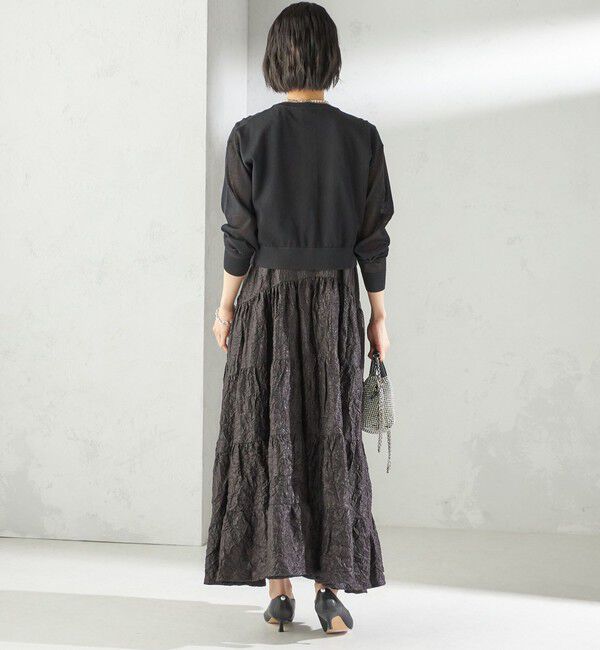 SHIPS for women「TORRAZZO DONNA:〈手洗い可能〉ビジュー シアー カーディガン」|カーディガン|