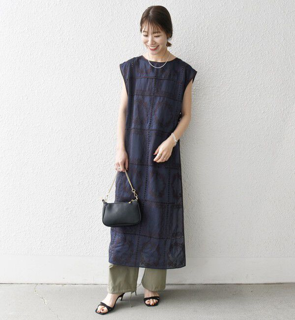 SHIPS any「SHIPS any:〈手洗い可能〉エンブロイダリー レース シアー ワンピース」|ワンピース|