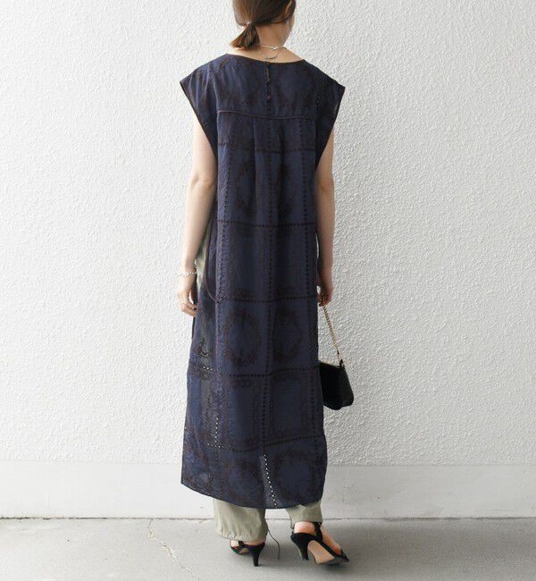 SHIPS any「SHIPS any:〈手洗い可能〉エンブロイダリー レース シアー ワンピース」|ワンピース|