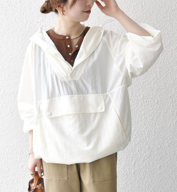 SHIPS any「SHIPS any:〈多機能/洗濯機可能〉ナイロン タスラン アノラック パーカー」|パーカー|