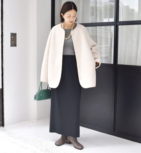 SHIPS for women「【一部WEB限定】〈手洗い可能〉NEW リバーシブル ボア ブルゾン」|ブルゾン・スタジャン|