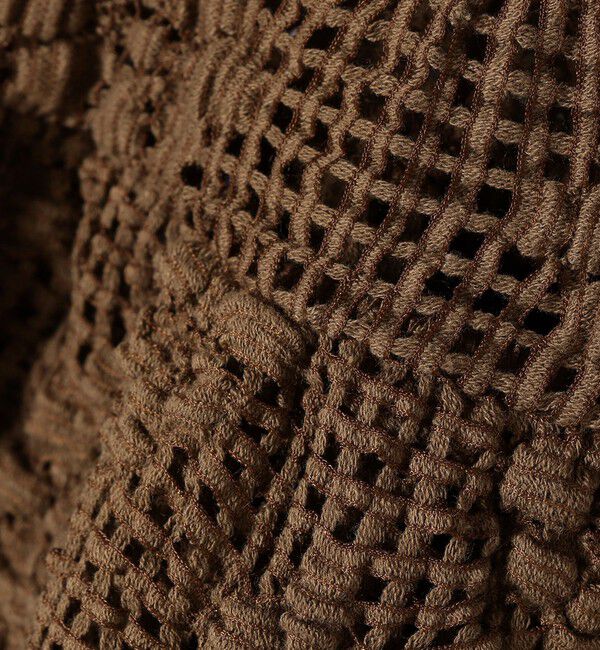 SHIPS any「SHIPS any:〈手洗い可能〉フラワー メッシュ 2WAY ティアード ペプラム ベスト」|ベスト・ジレ|