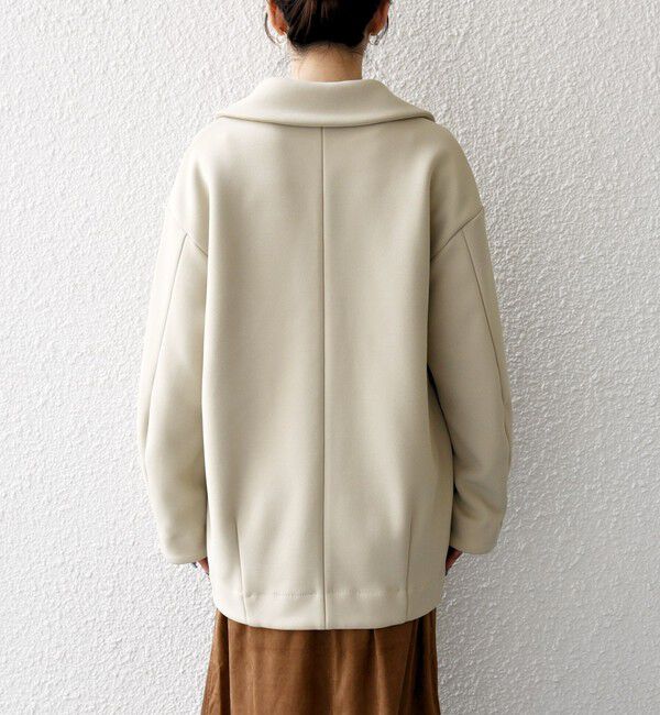 SHIPS any「SHIPS any:〈洗濯機可能〉ダンボール コクーン テーラード ミディ コート」|チェスターコート|