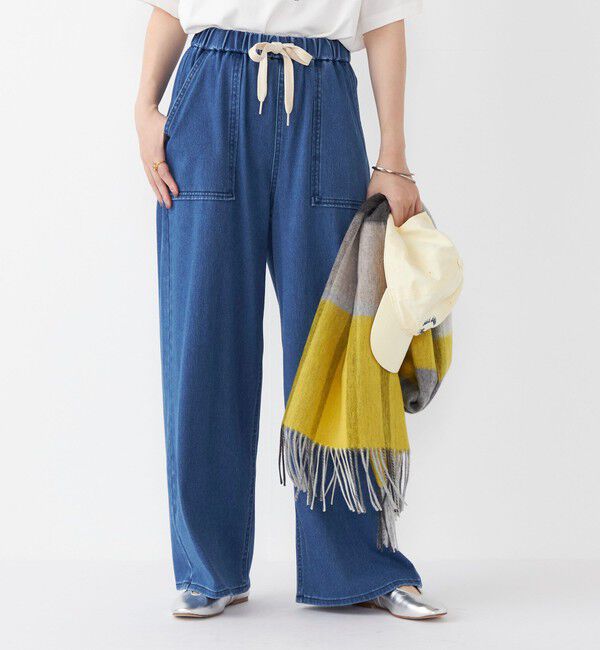 SHIPS Colors 「SHIPS Colors:〈洗濯機可能〉カットデニム ドロスト パンツ◇」|デニム|