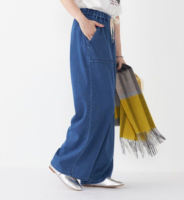 SHIPS Colors 「SHIPS Colors:〈洗濯機可能〉カットデニム ドロスト パンツ◇」|デニム|