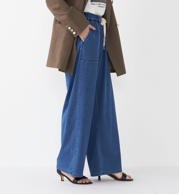 SHIPS Colors 「SHIPS Colors:〈洗濯機可能〉カットデニム ドロスト パンツ◇」|デニム|