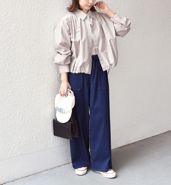 SHIPS Colors 「SHIPS Colors:〈洗濯機可能〉カットデニム ドロスト パンツ◇」|デニム|