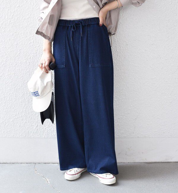 SHIPS Colors 「SHIPS Colors:〈洗濯機可能〉カットデニム ドロスト パンツ◇」|デニム|