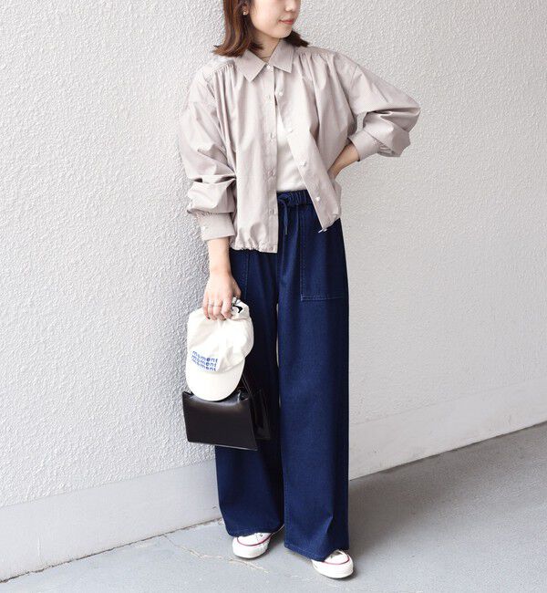 SHIPS Colors 「SHIPS Colors:〈洗濯機可能〉カットデニム ドロスト パンツ◇」|デニム|