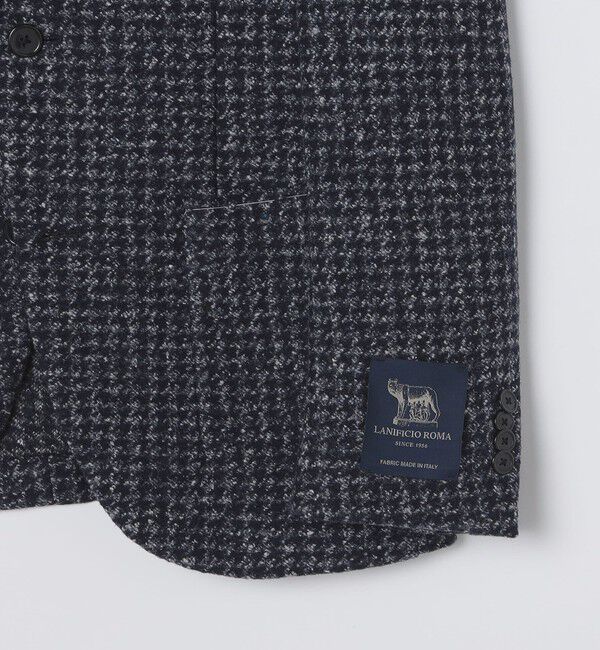 SHIPS「SHIPS:〈FUNCTION〉RANIFICIO ROMA ハウンドトゥース ジャケット」|テーラードジャケット|