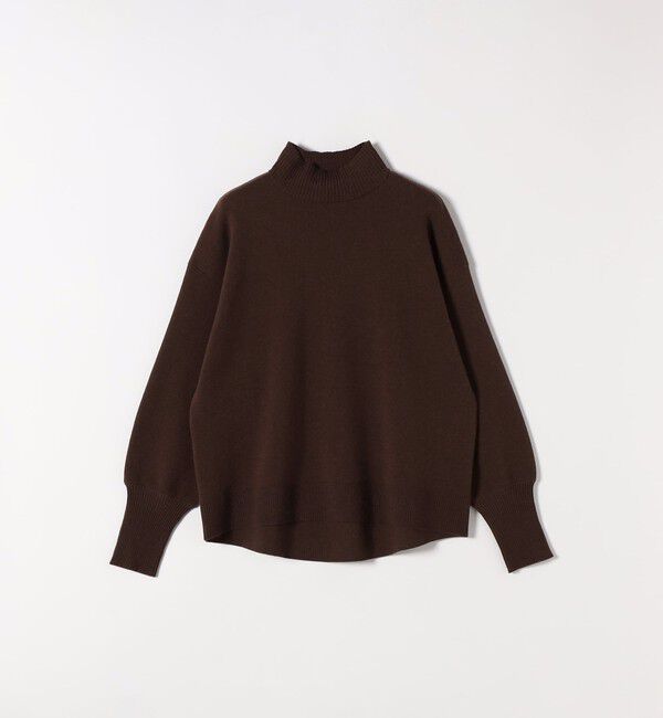 SHIPS any「SHIPS any:〈洗濯機可能〉ハイネック ボリュームスリーブ ロングリブ ニット プルオーバー」|ニット・セーター|