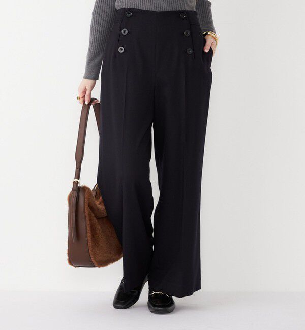 SHIPS Colors 「SHIPS Colors:〈洗濯機可能〉起毛TR マリン パンツ 3」|その他|ネイビー