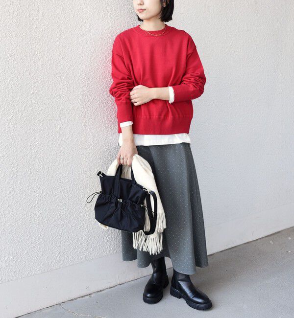 SHIPS Colors 「SHIPS Colors:〈手洗い可能〉スウェットライク バックジップ ニット◇」|ニット・セーター|