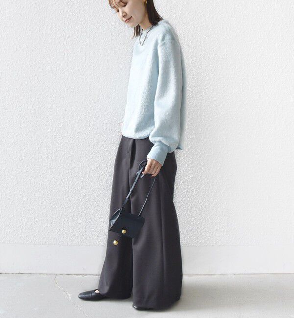 SHIPS for women「【WEB限定】〈手洗い可能〉バルフィー ロング シャギー ボトルネック プルオーバー」|ニット・セーター|