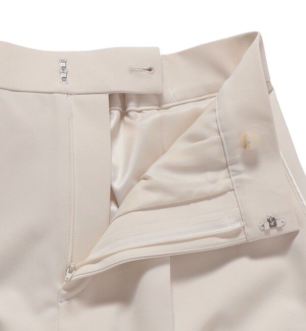 SHIPS for women「〈手洗い可能〉ダブル クロス セミ ワイド パンツ（セレモニー対応可）」|その他|