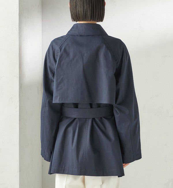 SHIPS for women「〈撥水加工〉バック ギャザー ドロスト ミディ丈 トレンチ」|トレンチコート|