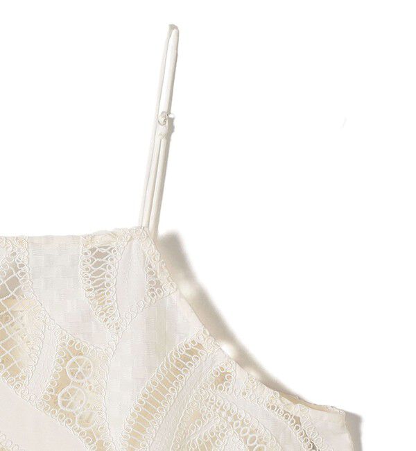 SHIPS for women「〈手洗い可能〉刺繍 スカラップ レース キャミソール」|キャミソール|