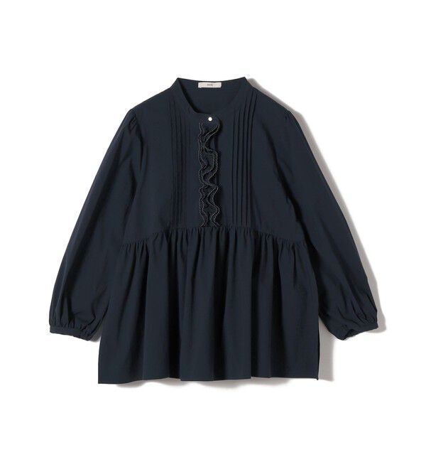 SHIPS for women「【WEB限定】〈手洗い可能〉フリル 刺繍 ペプラム ブラウス」|シャツ・ブラウス|