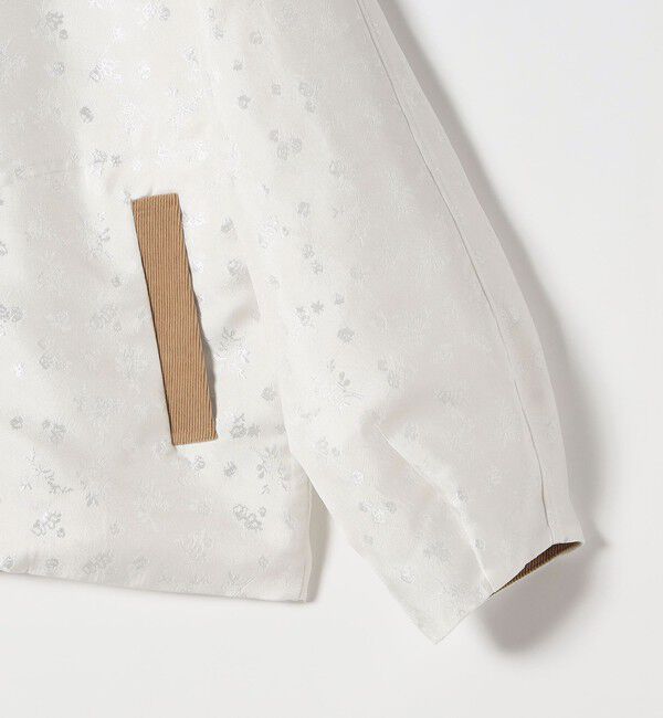 SHIPS any「SHIPS any:〈手洗い可能〉フラワー ジャカード ジップ ブルゾン」|ブルゾン・スタジャン|