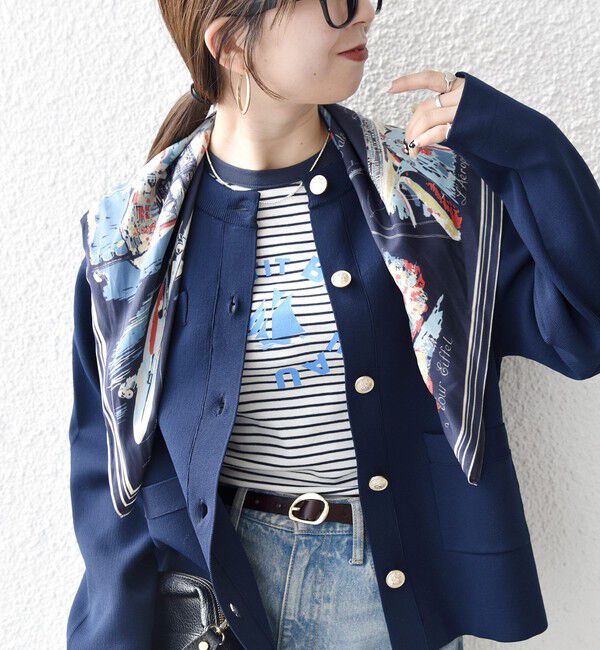 SHIPS any「SHIPS any:〈手洗い可能〉クルーネック ニット ジャケット カーディガン」|カーディガン|