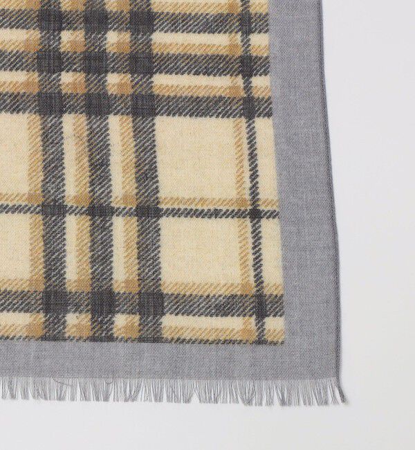 SHIPS「SHIPS: イタリア製 ライト ウェイト オーバー チェック ストール」|ストール|