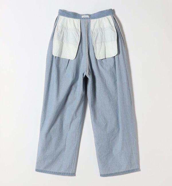 SHIPS any「SHIPS any:〈洗濯機可能〉ライト デニム バレル タック パンツ」|デニム|